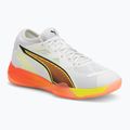 Scarpe da pallamano PUMA Eliminate Nitro SQD 4 Game On puma white/glowing red/ultra blue