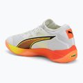 Scarpe da pallamano PUMA Eliminate Nitro SQD 4 Game On puma white/glowing red/ultra blue 3