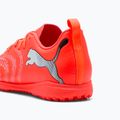 Scarpe da calcio junior PUMA Future 9 Play TT Jr glowing red/puma white/puma black/puma silver 8