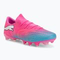 Scarpe da calcio PUMA Future 9 Match Fusion FG/AG poison pink/puma white/sun stream/bright aqua/puma black