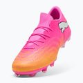 Scarpe da calcio PUMA Future 9 Match Fusion FG/AG poison pink/puma white/sun stream/bright aqua/puma black 3