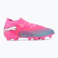 Scarpe da calcio per bambini PUMA Future 9 Pro FG/AG Jr poison pink/puma wht/sun stream/bright aqua/puma blk 2
