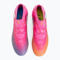 Scarpe da calcio per bambini PUMA Future 9 Pro FG/AG Jr poison pink/puma wht/sun stream/bright aqua/puma blk 5