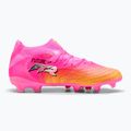 Scarpe da calcio per bambini PUMA Future 9 Pro FG/AG Jr poison pink/puma wht/sun stream/bright aqua/puma blk 2