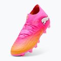 Scarpe da calcio per bambini PUMA Future 9 Pro FG/AG Jr poison pink/puma wht/sun stream/bright aqua/puma blk 4