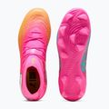 Scarpe da calcio per bambini PUMA Future 9 Pro FG/AG Jr poison pink/puma wht/sun stream/bright aqua/puma blk 5