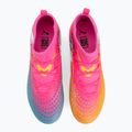 Scarpe da calcio per bambini PUMA Future 9 Match FG/AG Jr poison pink/puma white/sun stream/bright aqua/puma black 5