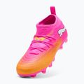 Scarpe da calcio per bambini PUMA Future 9 Match FG/AG Jr poison pink/puma white/sun stream/bright aqua/puma black 4