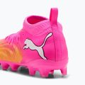 Scarpe da calcio per bambini PUMA Future 9 Match FG/AG Jr poison pink/puma white/sun stream/bright aqua/puma black 5