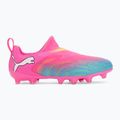 Scarpe da calcio per bambini PUMA Future 9 Match LL FG/AG Jr poison pink/puma wht/sun stream/bright aqua/puma blk 2