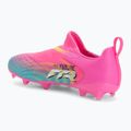 Scarpe da calcio per bambini PUMA Future 9 Match LL FG/AG Jr poison pink/puma wht/sun stream/bright aqua/puma blk 3