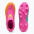 Scarpe da calcio per bambini PUMA Future 9 Match LL FG/AG Jr poison pink/puma wht/sun stream/bright aqua/puma blk 4