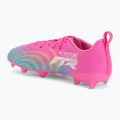 Scarpe da calcio per bambini PUMA Future 9 Play FG/AG Jr poison pink/puma wht/sun stream/bright aqua/puma blk 3