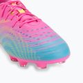 Scarpe da calcio per bambini PUMA Future 9 Play FG/AG Jr poison pink/puma wht/sun stream/bright aqua/puma blk 7