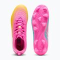 Scarpe da calcio per bambini PUMA Future 9 Play FG/AG Jr poison pink/puma wht/sun stream/bright aqua/puma blk 3