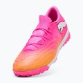 Scarpe da calcio PUMA Future 9 Match Fusion TT poison pink/puma white/sun stream/bright aqua/puma black