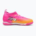 Scarpe da calcio per bambini PUMA Future 9 Match TT + Mid Jr poison pink/puma wht/sun stream/bright aqua/puma blk 2