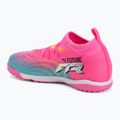 Scarpe da calcio per bambini PUMA Future 9 Match TT + Mid Jr poison pink/puma wht/sun stream/bright aqua/puma blk 3