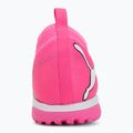 Scarpe da calcio per bambini PUMA Future 9 Match TT + Mid Jr poison pink/puma wht/sun stream/bright aqua/puma blk 6