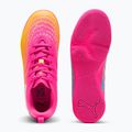 Scarpe da calcio per bambini PUMA Future 9 Play IT Jr poison pink/puma wht/sun stream/bright aqua/puma blk 3