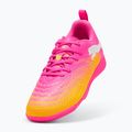 Scarpe da calcio per bambini PUMA Future 9 Play IT Jr poison pink/puma wht/sun stream/bright aqua/puma blk 5