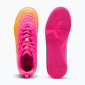 Scarpe da calcio per bambini PUMA Future 9 Play IT Jr poison pink/puma wht/sun stream/bright aqua/puma blk 6