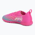 Scarpe da calcio per bambini PUMA Future 9 Play TT poison pink/puma white/sun stream/bright aqua/puma black 3