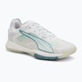 Scarpe da pallamano donna PUMA Accelerate Nitro SQD 4 Game On puma white/baltic sea blue/fresh water