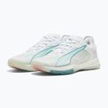 Scarpe da pallamano donna PUMA Accelerate Nitro SQD 4 Game On puma white/baltic sea blue/fresh water 11
