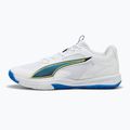 Scarpe da pallamano PUMA Accelerate Turbo 4 Game On puma white/glowing red/ultra blue 8