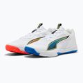 Scarpe da pallamano PUMA Accelerate Turbo 4 Game On puma white/glowing red/ultra blue 11
