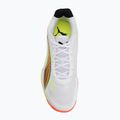 Scarpe da pallamano PUMA Accelerate Turbo 4 Game On puma white/glowing red/ultra blue 5