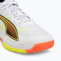Scarpe da pallamano PUMA Accelerate Turbo 4 Game On puma white/glowing red/ultra blue 7