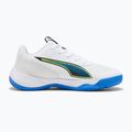 Scarpe da pallamano junior PUMA Accelerate 4 Game On Jr Puma White/Glowing Red/Ultra Blue 9