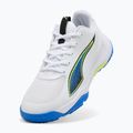 Scarpe da pallamano junior PUMA Accelerate 4 Game On Jr Puma White/Glowing Red/Ultra Blue 10