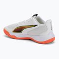 Scarpe da pallamano junior PUMA Accelerate 4 Game On Jr Puma White/Glowing Red/Ultra Blue 3