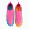 Scarpe da calcio per bambini PUMA Ultra 6 Match+ LL FG/AG Jr poison pink/puma white/sun stream/bright aqua/puma black 5