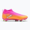 Scarpe da calcio per bambini PUMA Ultra 6 Match+ LL FG/AG Jr poison pink/puma white/sun stream/bright aqua/puma black 2