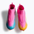 Scarpe da calcio per bambini PUMA Ultra 6 Match+ LL FG/AG Jr poison pink/puma white/sun stream/bright aqua/puma black 5