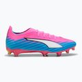 Scarpe da calcio PUMA Ultra 6 Pro FG/AG poison pink/puma white/sunstream/bright aqua/puma black 3