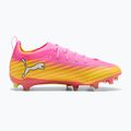 Scarpe da calcio per bambini PUMA Ultra 6 Pro Jr FG/AG poison pink/puma white/sunstream/bright aqua/puma black 2