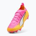 Scarpe da calcio per bambini PUMA Ultra 6 Pro Jr FG/AG poison pink/puma white/sunstream/bright aqua/puma black 4
