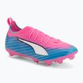 Scarpe da calcio per bambini PUMA Ultra 6 Pro Jr FG/AG poison pink/puma white/sunstream/bright aqua/puma black