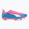 Scarpe da calcio per bambini PUMA Ultra 6 Pro Jr FG/AG poison pink/puma white/sunstream/bright aqua/puma black 2