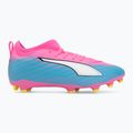 Scarpe da calcio per bambini PUMA Ultra 6 Match FG/AG Jr poison pink/puma white/sun stream/bright aqua/puma black 2