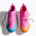 Scarpe da calcio per bambini PUMA Ultra 6 Match FG/AG Jr poison pink/puma white/sun stream/bright aqua/puma black 6