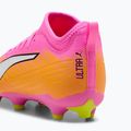 Scarpe da calcio per bambini PUMA Ultra 6 Match FG/AG Jr poison pink/puma white/sun stream/bright aqua/puma black 7