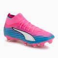 Scarpe da calcio PUMA Ultra 6 Match + FG/AG poison pink/puma white/sun stream/bright aqua/puma black