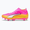 Scarpe da calcio PUMA Ultra 6 Match + FG/AG poison pink/puma white/sun stream/bright aqua/puma black