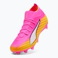Scarpe da calcio PUMA Ultra 6 Match + FG/AG poison pink/puma white/sun stream/bright aqua/puma black 3
